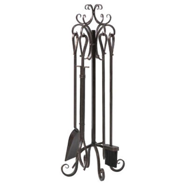 Dare2Decor 15916 Scroll Top Fireplace Tool Set, 5 Piece DA2671655